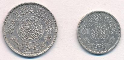 Szaúd-Arábia 1935. 1/4R Ag + 1/2R Ag T:1- Saudi Arabia 1935. 1/4 Riyal Ag + 1/2 Riyal Ag C:AU
