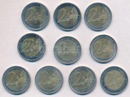 2004-2011. 2E (10xklf) emlékkiadások, közte Görögország 2004. 2E "Olimpia",  Franciaország...