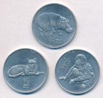 Észak-Korea 2002. 1/2c Al "Orángután" + 2002. 1/2c Al "Leopárd" + 2002. 1/2c Al ...