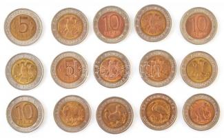 Szovjetunió 1991. 5R "Bagoly" + 1991. 5R "Hegyi kecske" + Oroszország 1992. 10R ...