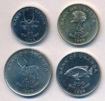 Uganda 1998. 50Sh-500Sh (4xklf) T:1- 
Uganda 1998. 50 Shilling -500 Shilling (4xdiff) C:AU