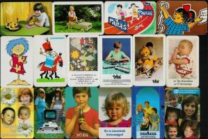 1972-2016 20 db különböző kártyanaptár gyermek témában