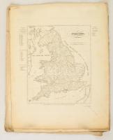 XIX. sz. eleje: 13 db nagyméretű rézmetszetű ország térkép jó állapotban 45x55 cm / 13  large etched...