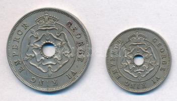 Dél-Rodézia 1938. 1/2p Cu-Ni + 1p Cu-Ni T:1- Southern Rhodesia 1938. 1/2 Penny Cu-Ni + 1 Penny Cu-Ni C:AU