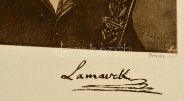 Jean-Baptiste Lamarck, festmény után készült acélmetszet-heliogravűr, papír, jelzett, 27×21 cm