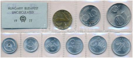 1977. 2f-10Ft (9xklf) érmés forgalmi sor fóliatokban T:1 Adamo FO10