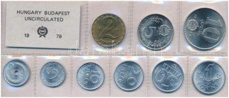 1979. 2f-10Ft (9xklf) érmés forgalmi sor fóliatokban T:1 Adamo FO12