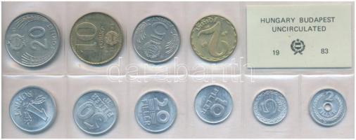 1983. 2f-20Ft (10xklf) érmés forgalmi sor fóliatokban T:1 Adamo FO16