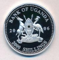 Uganda 2006. 2000Sh Ag "A labdarúgás halhatatlanjainak csarnoka - Argentína 1980-as évek / Mara...