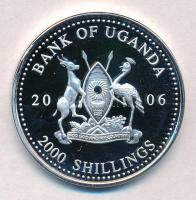 Uganda 2006. 2000Sh Ag "A labdarúgás halhatatlanjainak csarnoka - Brazília 2000-es évek / Rober...