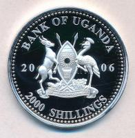 Uganda 2006. 2000Sh Ag "A labdarúgás halhatatlanjainak csarnoka - Brazília 1990-es évek / Aldai...