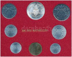 Vatikán 1976. 1L - 500L VI. Pál pápa (8xklf) forgalmi szett T:1,1- Vatican 1976. 1 Lire - 500 Lire Paul VI (8xdiff) coin set C:UNC,AU