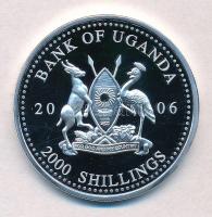 Uganda 2006. 2000Sh Ag "A labdarúgás halhatatlanjainak csarnoka - Brazília 1980-as évek / Zico&...