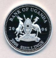 Uganda 2006. 2000Sh Ag "A labdarúgás halhatatlanjainak csarnoka - Németország 1980-as évek/Karl...