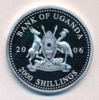 Uganda 2006. 2000Sh Ag "A labdarúgás halhatatlanjainak csarnoka - Olaszország 2000-es évek / Fr...