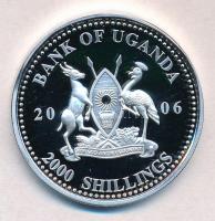 Uganda 2006. 2000Sh Ag "A labdarúgás halhatatlanjainak csarnoka - Olaszország 2000-es évek / Pa...