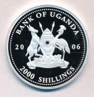 Uganda 2006. 2000Sh Ag "A labdarúgás halhatatlanjainak csarnoka - Anglia 1960-as évek / Bobby M...