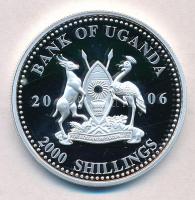 Uganda 2006. 2000Sh Ag "A labdarúgás halhatatlanjainak csarnoka - Dánia 1990-es évek/Michael La...