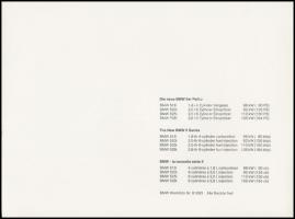 cca 1972-1981 BMW 5-ös sorozat, reklámfotók, hátoldalon leírással, 3 db17,5×23,5 cm