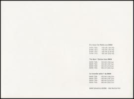 cca 1972-1981 BMW 5-ös sorozat, reklámfotók, hátoldalon leírással, 3 db17,5×23,5 cm