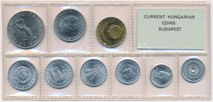 1982. 2f-10Ft (9xklf) érmés forgalmi sor fóliatokban T:1 Adamo FO15
