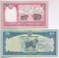 5db-os vegyes külföldi bankjegy tétel, közte Burma, Nepál T:I,III
5pcs of various banknotes, includ...