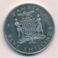 Zambia 1965. 5Sh Cu-Ni "A függetlenség első évfordulója" T:1 (eredetileg PP) 
Zambia 1965...