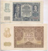 Lengyelország 1982. 20Zl + 500Zl + 1000Zl + 2000Zl + 1988. 50Zl + Német megszállás 1940. 20Zl + 100Z...