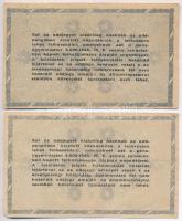 1946. 500.000AP (2x) egyiken "amelyekNEK", vízjeles papíron, sorszámozott T:III,III- kis s...