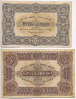 1920. 50K + 100K mindkettő "Orell Füssli Zürich" T:III