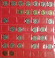 Jó világgyűjtemény 297db régi és új, sok tengerentúl és svájci 2db éremtartóban