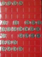 Jó világgyűjtemény 297db régi és új, sok tengerentúl és svájci 2db éremtartóban