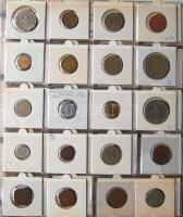 Jó világgyűjtemény 509db régi és új, sok tengerentúlon 2db éremtartóban