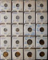 Jó világgyűjtemény 509db régi és új, sok tengerentúlon 2db éremtartóban