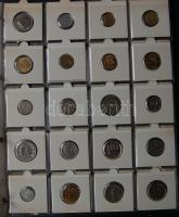 Jó világgyűjtemény 509db régi és új, sok tengerentúlon 2db éremtartóban