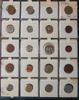 Jó világgyűjtemény 509db régi és új, sok tengerentúlon 2db éremtartóban