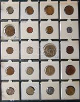 Jó világgyűjtemény 509db régi és új, sok tengerentúlon 2db éremtartóban