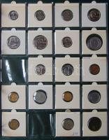 Jó világgyűjtemény 509db régi és új, sok tengerentúlon 2db éremtartóban