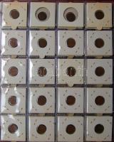 Jó világgyűjtemény 509db régi és új, sok tengerentúlon 2db éremtartóban