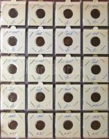 Jó világgyűjtemény 509db régi és új, sok tengerentúlon 2db éremtartóban