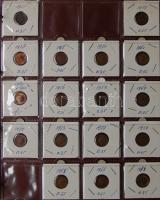 Jó világgyűjtemény 509db régi és új, sok tengerentúlon 2db éremtartóban