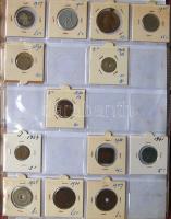 Jó világgyűjtemény 618db régi és új, sok tengerentúlon 3db éremtartóban