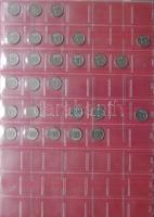 Jó világgyűjtemény 618db régi és új, sok tengerentúlon 3db éremtartóban