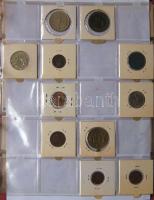 Jó világgyűjtemény 618db régi és új, sok tengerentúlon 3db éremtartóban
