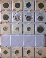 Jó világgyűjtemény 618db régi és új, sok tengerentúlon 3db éremtartóban