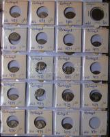 Jó világgyűjtemény 618db régi és új, sok tengerentúlon 3db éremtartóban