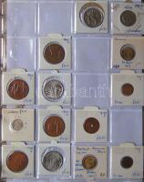Jó világgyűjtemény 618db régi és új, sok tengerentúlon 3db éremtartóban