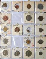 Jó világgyűjtemény 618db régi és új, sok tengerentúlon 3db éremtartóban