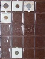 Jó világgyűjtemény 618db régi és új, sok tengerentúlon 3db éremtartóban