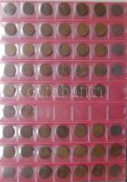 Jó világgyűjtemény 618db régi és új, sok tengerentúlon 3db éremtartóban